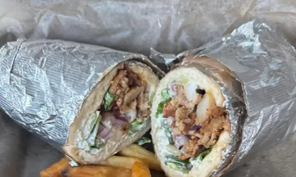 Delicious Gyro Wrap from Sunset Grill OKI in Oak Island